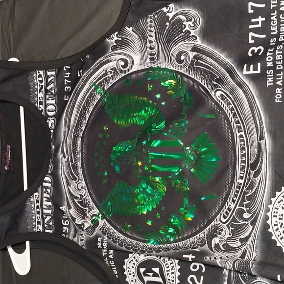 Money print tank top - Picture 2 of 5